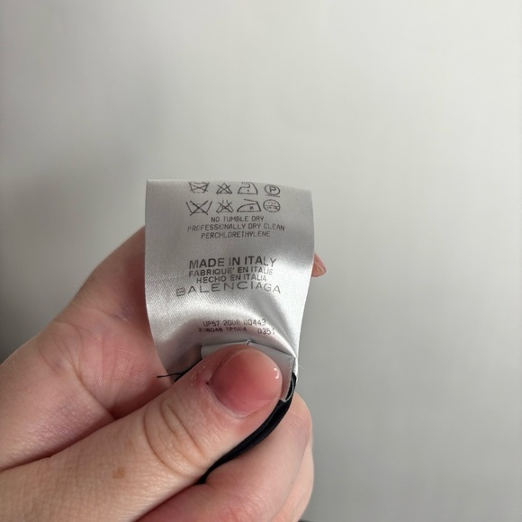 Balenciaga Mini Skirt in Black Acetate Vintage Y2K - Picture 9 of 11